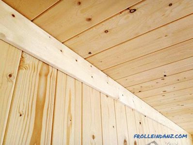 How to fix the wall paneling to the ceiling