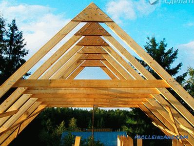 Gable roof do it yourself - erection of a gable roof + photo
