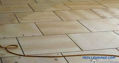 Leveling the floor with plywood do it yourself + photo