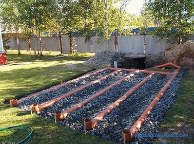 Filtration field for septic tank - calculation and arrangement of filtration field