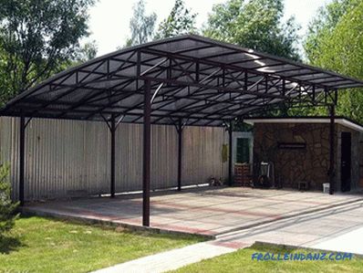How to make a carport to the house for the car