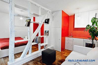 Room zoning by partitions - methods of zoning by partitions + photo