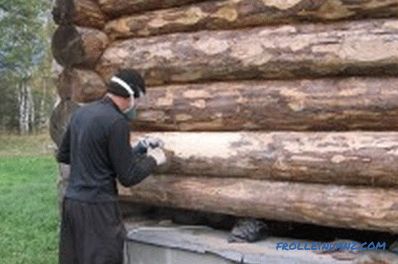 Felling processing: fire retardant and antiseptic