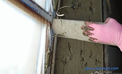 How to plaster slopes on the windows