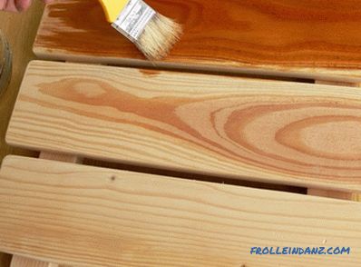 Impregnation of wood with linseed oil at home