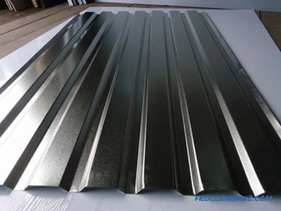 Types of corrugated roofing, fence, walls, profile types and sizes