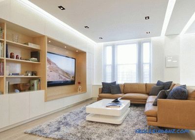 All types of plasterboard ceilings with photo examples