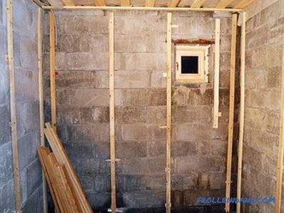 How to make a crate for drywall on the wall, ceiling (+ schemes)