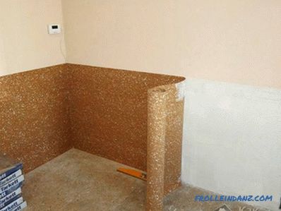 How to glue cork wallpaper on the wall