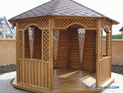 Country gazebos do it yourself (photo and video)