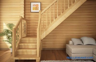 Installation of wooden stairs: design elements