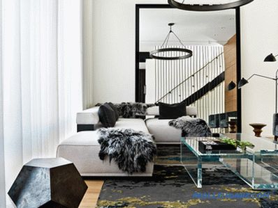 Scandinavian style living room interior