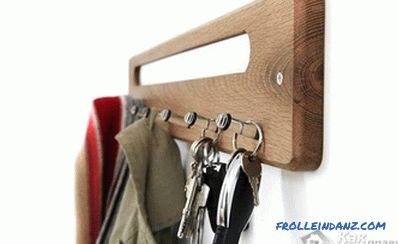 Wall hanger with your own hands - how to make a hanger for clothes in the hallway of wood (+ photos)