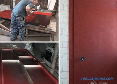 How to paint a metal door - self-painting technology