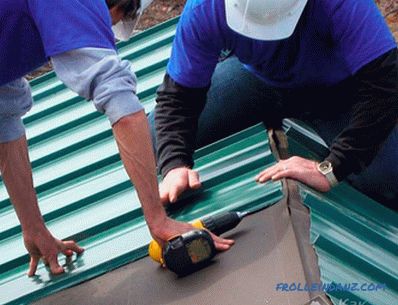 How to cover the roof with iron - installation of metal roof + photo