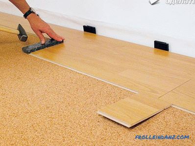 Laying laminate on uneven floors