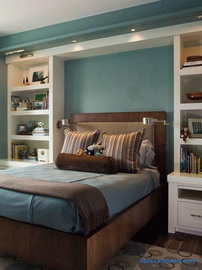 How to make a niche in the bedroom above the bed (+ photos)