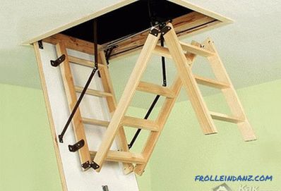 Attic stairs with their own hands - a ladder to the attic