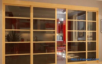 Do-it-yourself wooden partition walls: views (video)