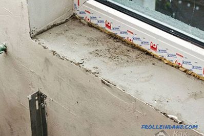 Installing a plastic window sill do it yourself