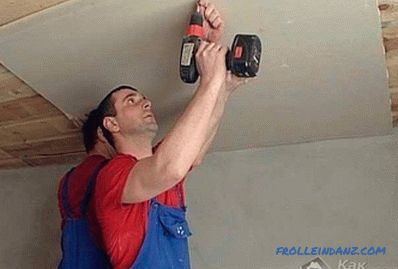 How to level the ceiling with plasterboard - leveling the ceiling with drywall