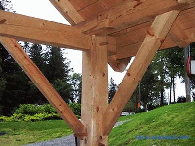 Arbor do-it-yourself made of wood (+ diagrams, photos)