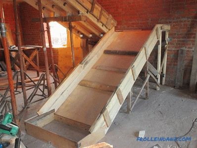 How to make a formwork for the stairs