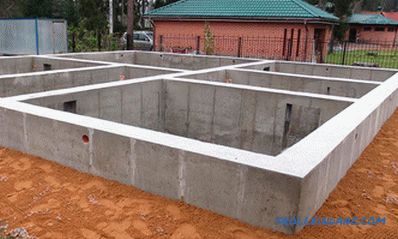 Types of foundation for a private house