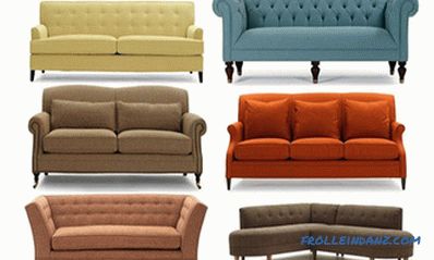 Types of sofas, their designs and transformation mechanisms + Video