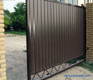 How to make a gate of corrugated