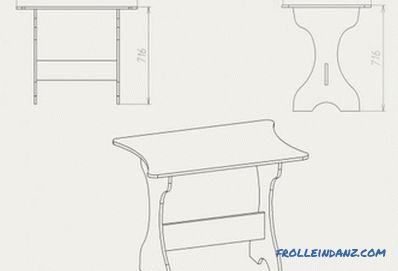 Do-it-yourself kitchen table - instructions for making, drawings and assembly schemes (video)