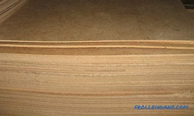 Dimensions of fiberboard, dimensions of sheets, its density and brand plates