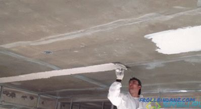 Puttying a ceiling with your own hands - step by step instructions and practical tips + Video