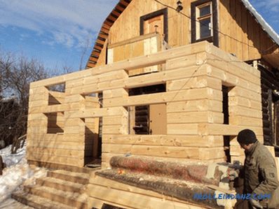 Extension to a wooden house: erection technology, necessary documentation