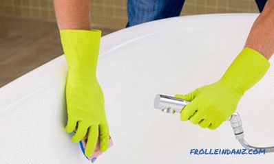 How to wash an acrylic bath - tips on washing with tools and special tools + Video