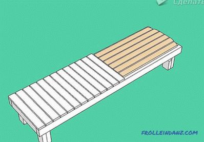 How to make a chaise lounge with hands with wood + drawings, photos, videos