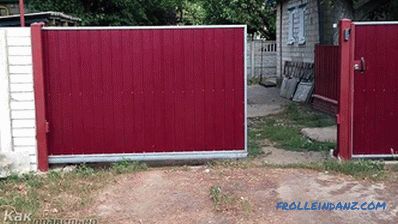 How to make a sliding gate - design features and installation (+ diagrams)
