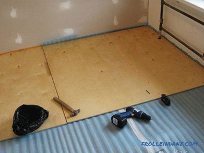 How to level the floor under the laminate with their own hands