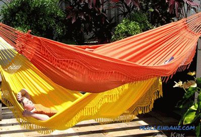 How to make a hammock with your own hands + photo