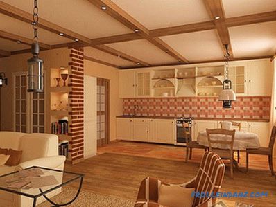 Decorative beams in the interior - the use of decorative beams