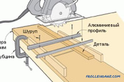 Table for a manual circular saw do-it-yourself: features