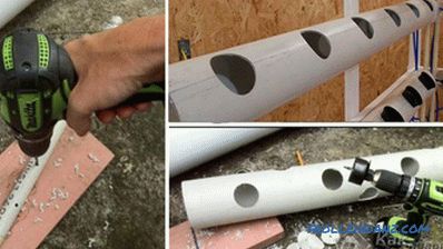 How to make a hole in the pipe