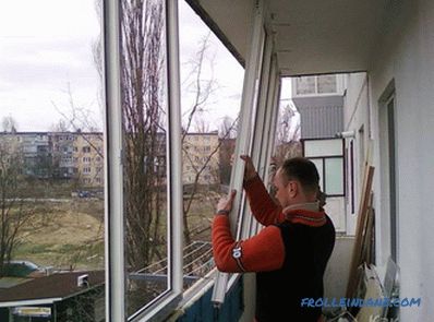 Glazing of a balcony with your own hands + photo