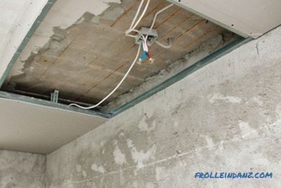 How to make a two-level gypsum ceiling with your own hands