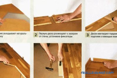 Instructions for laying floorboard: tools, materials, technology