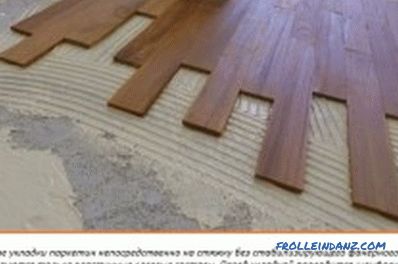 How to put parquet (photo and video)