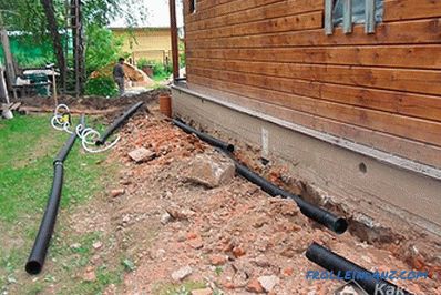 Drainage of the foundation with their own hands - how to protect the foundation by using drainage