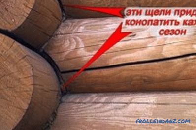 How to caulk a house from a log: features (video)