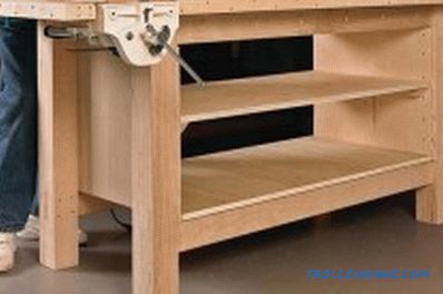 Do-it-yourself workbench: stages of work
