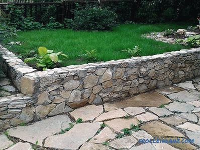 Do-it-yourself retaining wall - features and installation (+ photos)